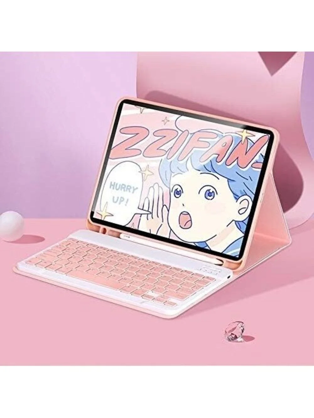 iPad mini 5 iPad mini 4 Keyboard Case Cute Color Keyboard Detachable Bluetooth